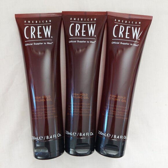 3 American Crew Hair Firm Hold Styling Gel 8.4 oz 250 ml new tube - Picture 1 of 3